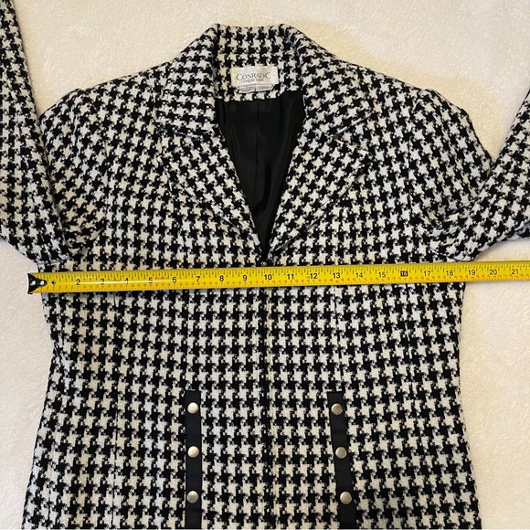Black and White Houndstooth Jacket by ConradC Collection Size 8 - Picture 9 of 14